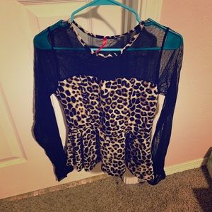 Animal print blouse